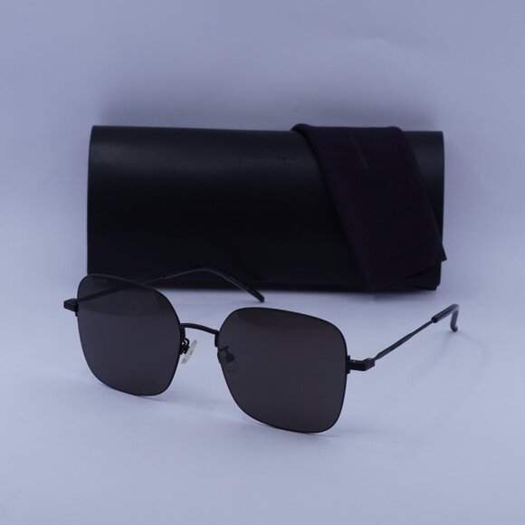 Saint Laurent SL410 WIRE 002 Square Sunglasses - Black - Picture 7 of 9